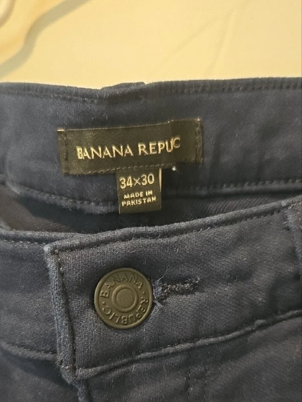 Banana Republic Mens Slim Navy Jeans